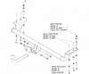 Фаркоп для GEELY MK. Без выреза в бампере. седан с 2008 г.в.