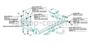 Фаркоп Bosal Russia для FIAT ALBEA 2003-2012. Артикул 2633-A