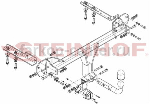 Фаркоп Steinhof для SUBARU XV 2011-2017. Артикул S-397