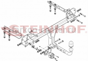Фаркоп Steinhof для SUBARU XV 2011-2017. Артикул S-397