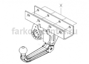 Фаркоп Westfalia для JEEP WRANGLER JK 2007-2018. Артикул 342105600001