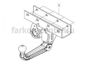 Фаркоп Westfalia для JEEP WRANGLER JK 2007-2018. Артикул 342105600001