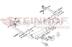 Фаркоп Steinhof для FIAT SCUDO 2007-2016. Артикул F-148