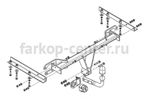 Фаркоп Steinhof для SUBARU OUTBACK 2009-2014. Артикул S-368