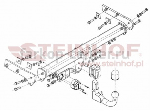 Фаркоп Steinhof для VOLVO XC70 2007-2016. Артикул V-295