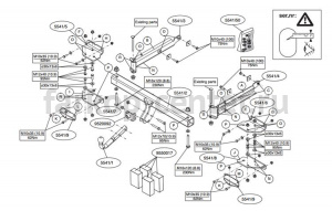Фаркоп Brink для MERCEDES-BENZ M-CLASS W164 2005-2012. Артикул 554100
