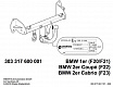 Фаркоп для BMW 1-SERIES. Без выреза в бампере. F20 с 2011 - F21  с 2011
