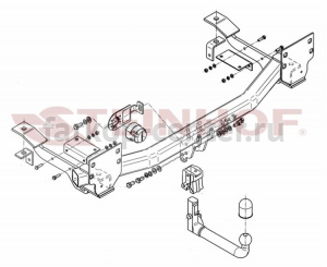 Фаркоп Steinhof для LAND ROVER RANGE ROVER 2002-2012. Артикул L-111