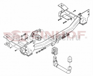 Фаркоп Steinhof для LAND ROVER RANGE ROVER 2002-2012. Артикул L-111