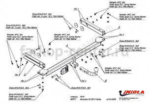 Фаркоп Imiola для MERCEDES-BENZ C-CLASS W202 1994-2000. Артикул M-011