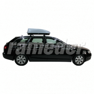 Бокс на крышу rameder. basic 320 серый