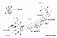 Фаркоп для HYUNDAI MATRIX. Без выреза в бампере. с 2001 по 2010 г.в.