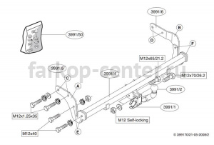 Фаркоп Brink для HYUNDAI MATRIX 2001-2010. Артикул 399100
