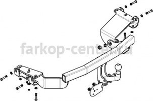Фаркоп Avtos для CITROEN C-CROSSER 2007-2012. Артикул MI21