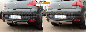 Фаркоп Aragon для PEUGEOT 3008 2009-2017. Артикул E4723AS