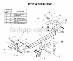 Фаркоп Auto-Hak для FIAT PANDA 2003-2012. Артикул R 34