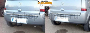 Фаркоп Aragon для OPEL MERIVA A 2003-2010. Артикул E4515AV