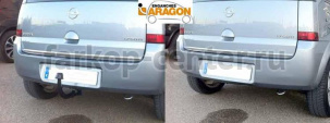 Фаркоп Aragon для OPEL MERIVA A 2003-2010. Артикул E4515AV
