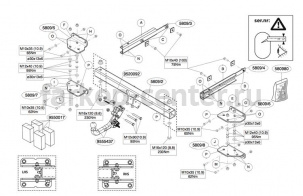 Фаркоп Brink для MERCEDES-BENZ GLS-CLASS X166 2016-2019г. Артикул 580900