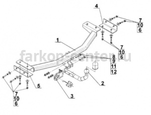 Фаркоп Steinhof для KIA SPORTAGE 2010-2015. Артикул K-028