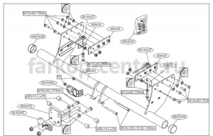 Фаркоп Brink для MITSUBISHI L200 2006-2015. Артикул 488400