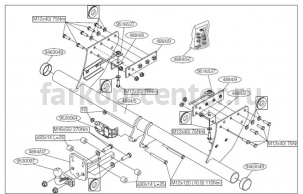Фаркоп Brink для MITSUBISHI L200 2006-2015. Артикул 488400