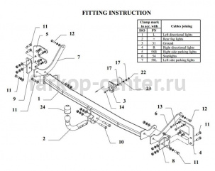 Фаркоп Auto-Hak для PEUGEOT 407 2004-2011. Артикул F 29