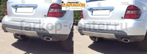 Фаркоп Aragon для MERCEDES-BENZ M-CLASS W164 2005-2012. Артикул E4117CS