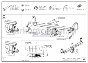 Фаркоп Galia для BMW 1-SERIES F20/F21 2011-2019г. Артикул B021C