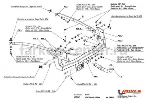 Фаркоп Imiola для CITROEN C8 2002-2010. Артикул F-020