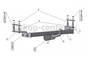 Фаркоп Avtos для CHEVROLET LANOS 1997-2009. Артикул CV01