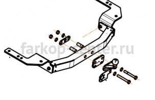 Фаркоп Bosal Russia для LEXUS LX 2007-2019г. Артикул 3091-FL