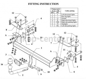 Фаркоп Auto-Hak для SUZUKI LIANA 2001-2008. Артикул W 20