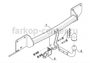 Фаркоп Steinhof для BMW X1 E84 2009-2015. Артикул B-053