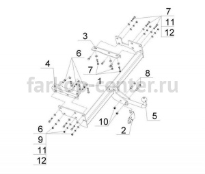Фаркоп Avtos для MITSUBISHI OUTLANDER 2003-2007. Артикул MI24