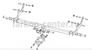 Фаркоп Westfalia для RENAULT SANDERO STEPWAY 2010-2014. Артикул 316286600001