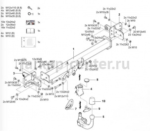 Фаркоп Westfalia для MERCEDES-BENZ E-CLASS W213 2016-2019г. Артикул 313507600001