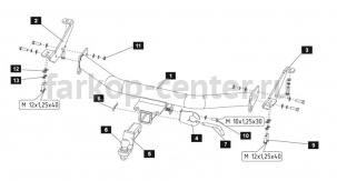 Фаркоп Baltex для INFINITI QX56 2007-2010. Артикул 15.1795.32