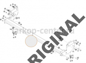 Фаркоп Aragon для KIA SOUL 2014-2019г. Артикул E3011BA