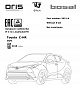 Фаркоп для TOYOTA C-HR. Без выреза в бампере. с 2018 г.в.