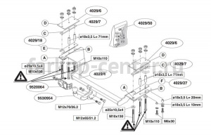 Фаркоп Brink для CHEVROLET LACETTI хэтчбек 2004-2013. Артикул 402900
