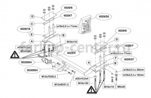 Фаркоп Brink для CHEVROLET LACETTI хэтчбек 2004-2013. Артикул 402900