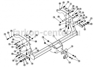 Фаркоп Westfalia для FORD RANGER 2012-2019г. Артикул 307443600001