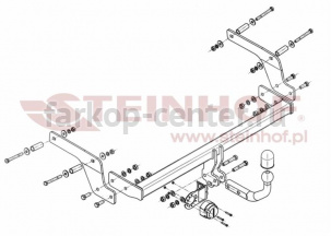 Фаркоп Steinhof для RENAULT SANDERO STEPWAY 2014-2019г. Артикул D-084