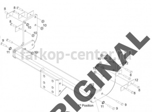 Фаркоп Aragon для FORD TRANSIT 2014-2019г. Артикул E2024AC