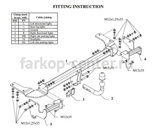 Фаркоп Auto-Hak для MITSUBISHI GRANDIS 2003-2011. Артикул Z 34