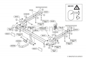 Фаркоп Brink для OPEL INSIGNIA 2008-2017. Артикул 584200