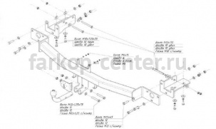 Фаркоп Bosal Russia для HYUNDAI ix55 2009-2013. Артикул 4246-A