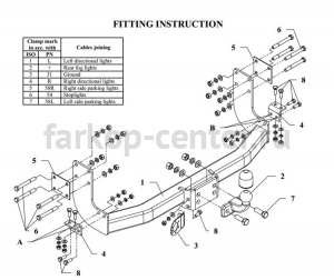 Фаркоп Auto-Hak для MERCEDES-BENZ SPRINTER 1995-2006. Артикул D 13