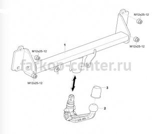 Фаркоп Westfalia для BMW X4 F26 2014-2019г. Артикул 303404900113